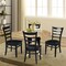 International Concepts 42 in. Dual Drop Leaf Table with 4 Ladder Back Dining Chairs - 5 Piece Dining Set K01-42DP-C46-617-4 - alternate 2